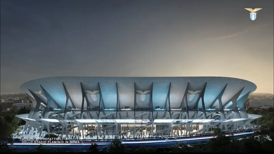 Así son las primeras imágenes del nuevo estadio de la Lazio | X: @OfficialSSLazio