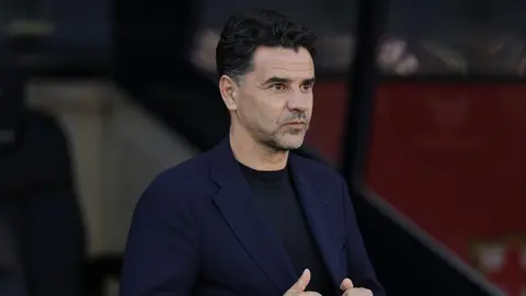 Michel, entrenador de Girona, minimizó la jugada polémica | AFP