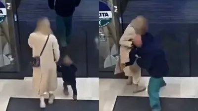 VIDEO: Hombre intenta robar a una bebé en supermercado; le rompe el fémur en el forcejeo