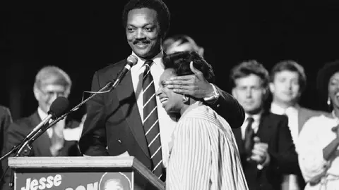 Jesse Jackson fue dos veces candidato presidencial en Estados Unidos, pero no ganó/AP