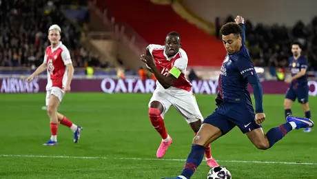 Doué impulsa remontada del PSG sobre el Mónaco en el principado