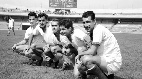 Los Cremas de 1957, en el Estadio Olímpico. l MEXSPORT