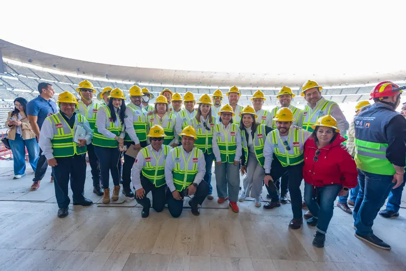 Autoridades federales y del Gobierno de la CDMX supervisaron la subestación eléctrica del estadio. / CFE