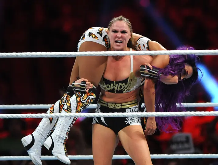 Ronda Roussey en el combate de Royal Rumble en 2019 | GROSBY GROUP