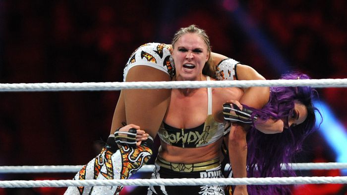 Ronda Roussey en el combate de Royal Rumble en 2019 | GROSBY GROUP