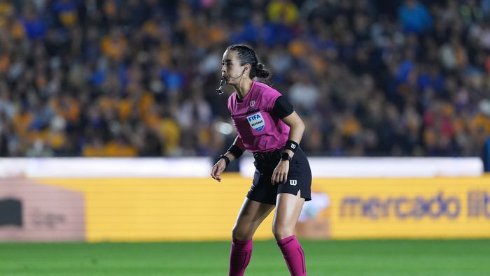 Katia Itzel durante el partido entre Tigres y León en el Clausura 2026 de la Liga MX | IMAGO 7