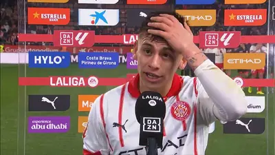 Jugador del Girona admite falta en la jugada que dio la victoria ante el Barcelona