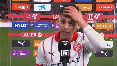 Jugador del Girona admite falta en la jugada que dio la victoria ante el Barcelona