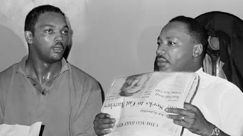 Jesse Jackson fue la mano derecha de Martin Luther King Jr/AP