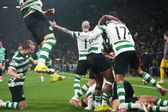 Jugadores de Sporting Lisboa celebran con Maxi Araujo tras la remontada contra Bodo/Glimt | AP