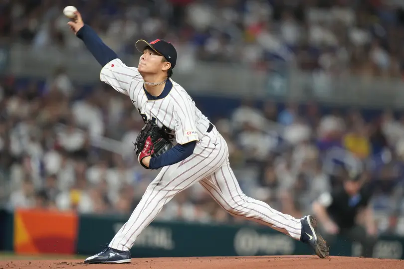 Yoshinobu Yamamoto, pitcher de Japón | AP