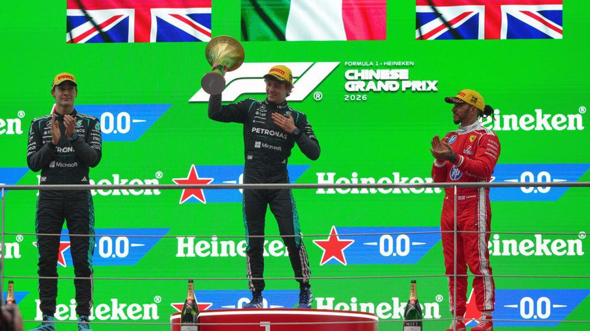 Así quedó el podio en el Gran Premio de China | AP