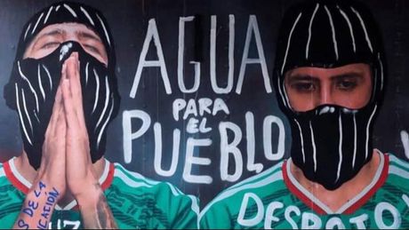 Vandalizan murales de la Selección Mexicana en el Estadio Banorte y lanzan mensaje a Sheinbaum