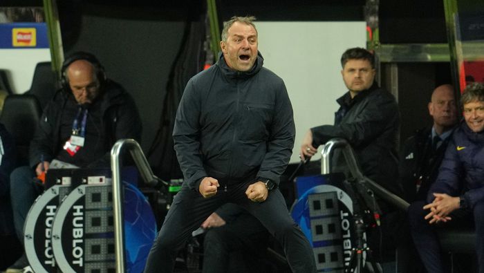 Hansi Flick en celebración en partido con Barcelona | AP