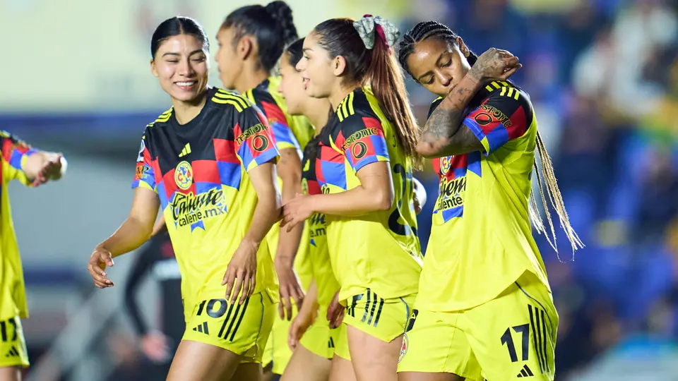 Geyse en celebración tras su gol con América en el juego ante Toluca | MEXSPORT