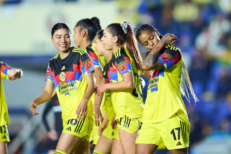Geyse en celebración tras su gol con América en el juego ante Toluca | MEXSPORT