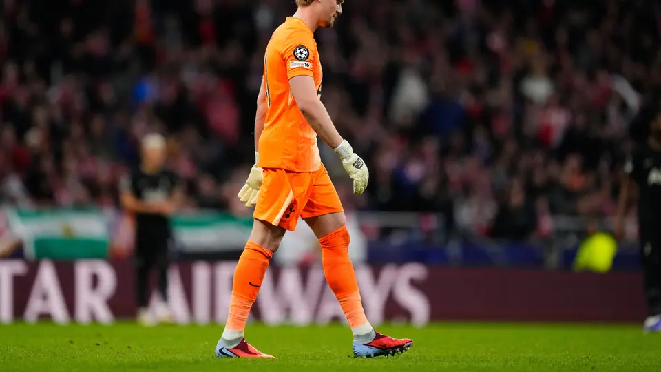 Antonin Kinsky, portero del Tottenham, en derrota ante Atlético de Madrid | AP