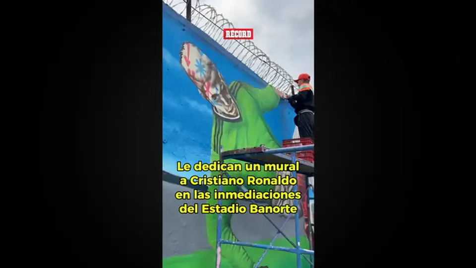 Homenaje al Bicho: El mural de Cristiano Ronaldo en México