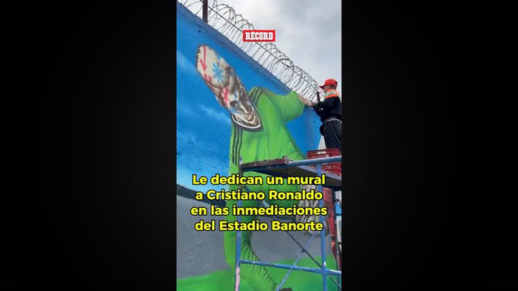 Homenaje al Bicho: El mural de Cristiano Ronaldo en México