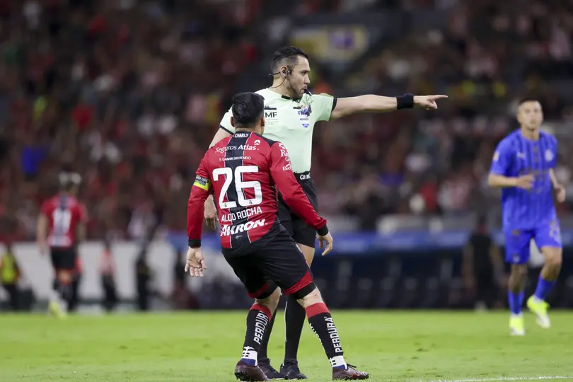 Aldo Rocha, capitán de Atlas, en el Clásico Tapatío del Clausura 2026 | AP