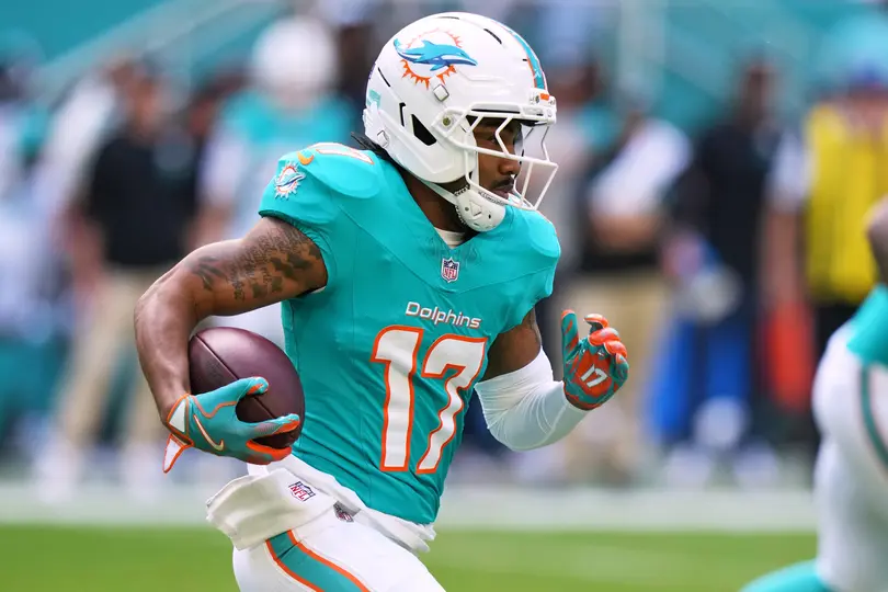 Los número de Jaylen Waddle l AP