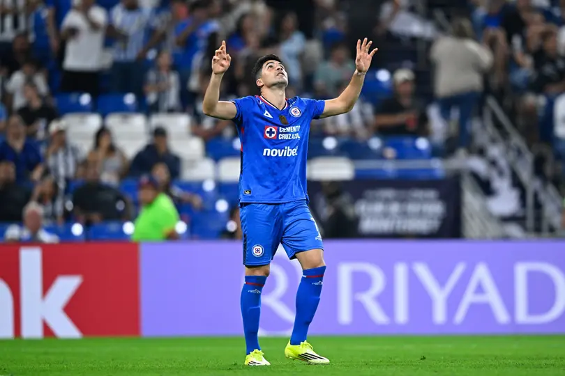 Nicolás Ibáñez, jugador de Cruz Azul, en el duelo de Ida ante Rayados | MEXSPORT