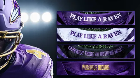 Ravens añadieron detalles importantes en sus nuevos uniformes | X @Ravens
