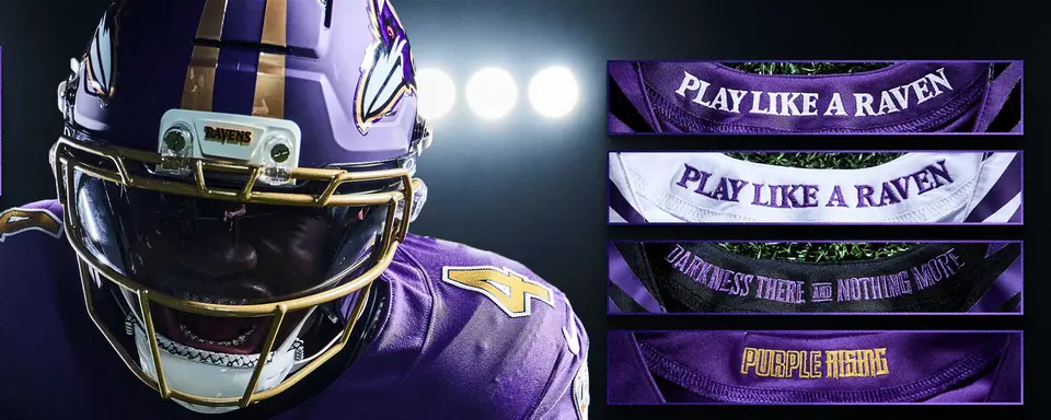 Ravens añadieron detalles importantes en sus nuevos uniformes | X @Ravens