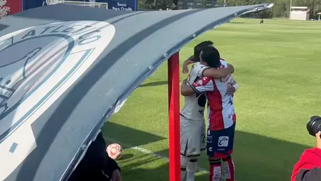 ¡Emotivo! Cata Dominguez jugó en la Sub-21 contra su hijo