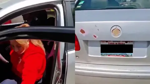La señora se enojó porque no poder liquidar la cuenta al llenar el tanque del auto / Redes Sociales