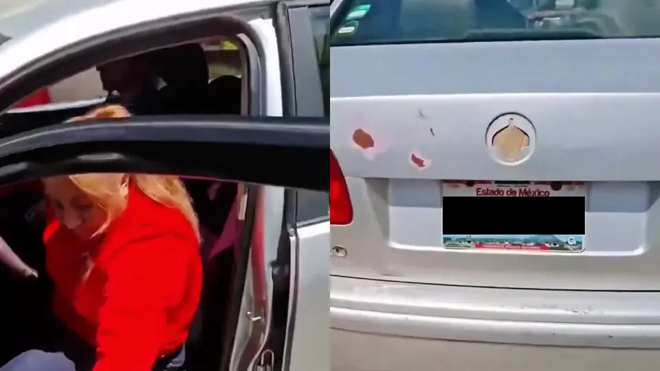 La señora se enojó porque no poder liquidar la cuenta al llenar el tanque del auto / Redes Sociales