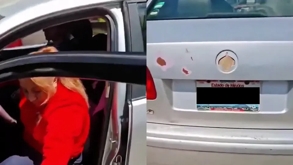 La señora se enojó porque no poder liquidar la cuenta al llenar el tanque del auto / Redes Sociales