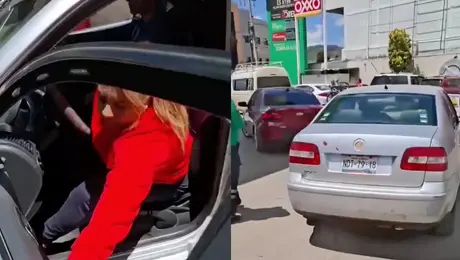 VIDEO: Aparece nueva ‘Lady Gasolina’; su tarjeta es rechazada, se indigna y escapa