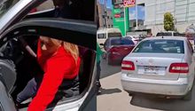 VIDEO: Aparece nueva ‘Lady Gasolina’; su tarjeta es rechazada, se indigna y escapa