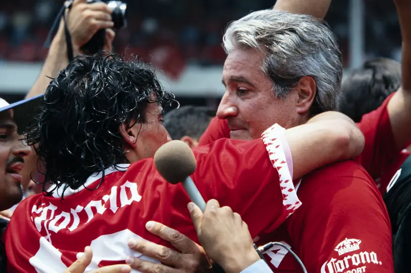 Rafael Lebrija tras la final contra Necaxa en 1998 l MEXSPORT