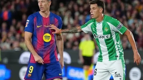 último juego de Lewandowski en el Spotify Camp Nou | AP
