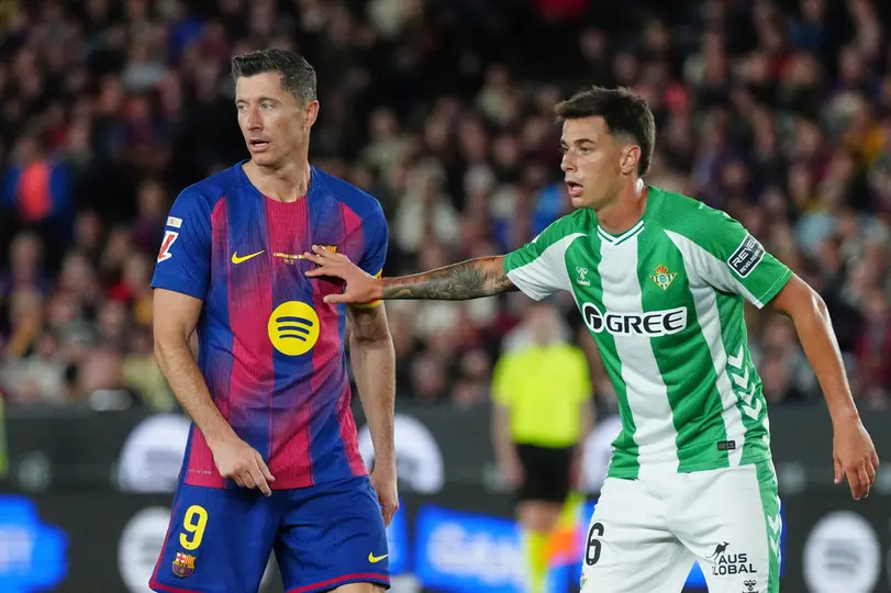 último juego de Lewandowski en el Spotify Camp Nou | AP