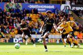 Antonee Robinson en el partido de Wolverhampton contra Fulham en la Premier League | AP