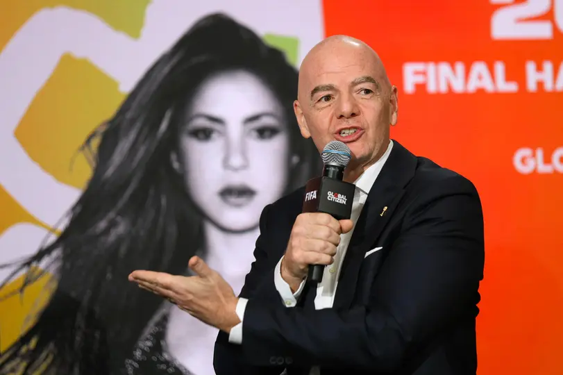 Gianni Infantino en un evento de la Copa del Mundo 2026 | AP