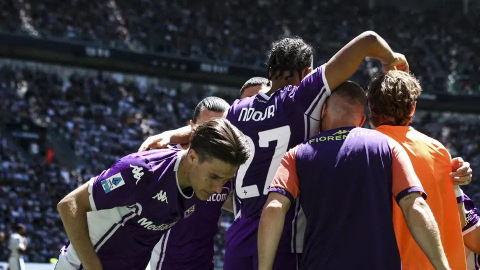 Celebración de la Fiorentina tras anotar a la Juventus en Serie A | AFP