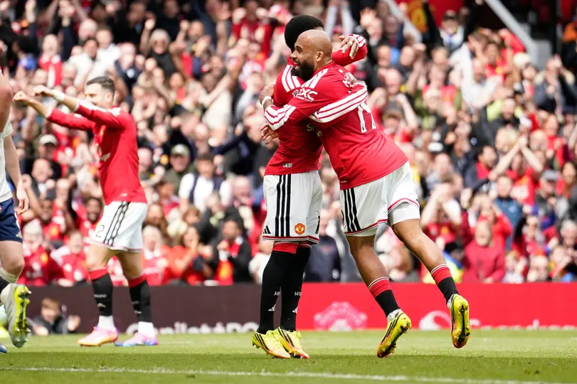 Manchester United tras derrotar al Nottingham Forest | AP
