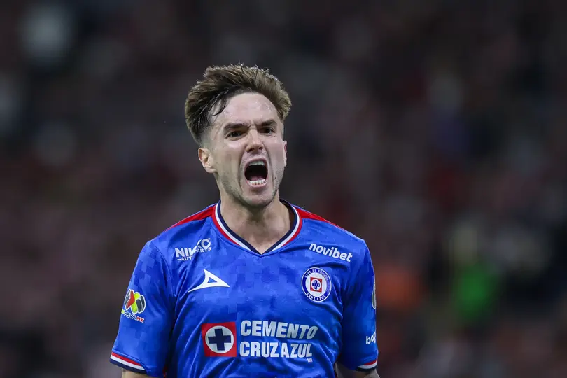 Agustin Palavecino tras anotar gol con Cruz Azul | MEXSPORT