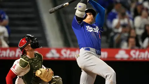 Hit de Ohtani con Los Dodgers ante Angels| AP