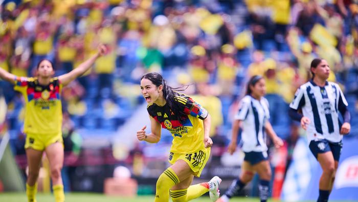 Scarlett Camberos en celebración con América en la Final de la Liga MX Femenil | MEXSPORT