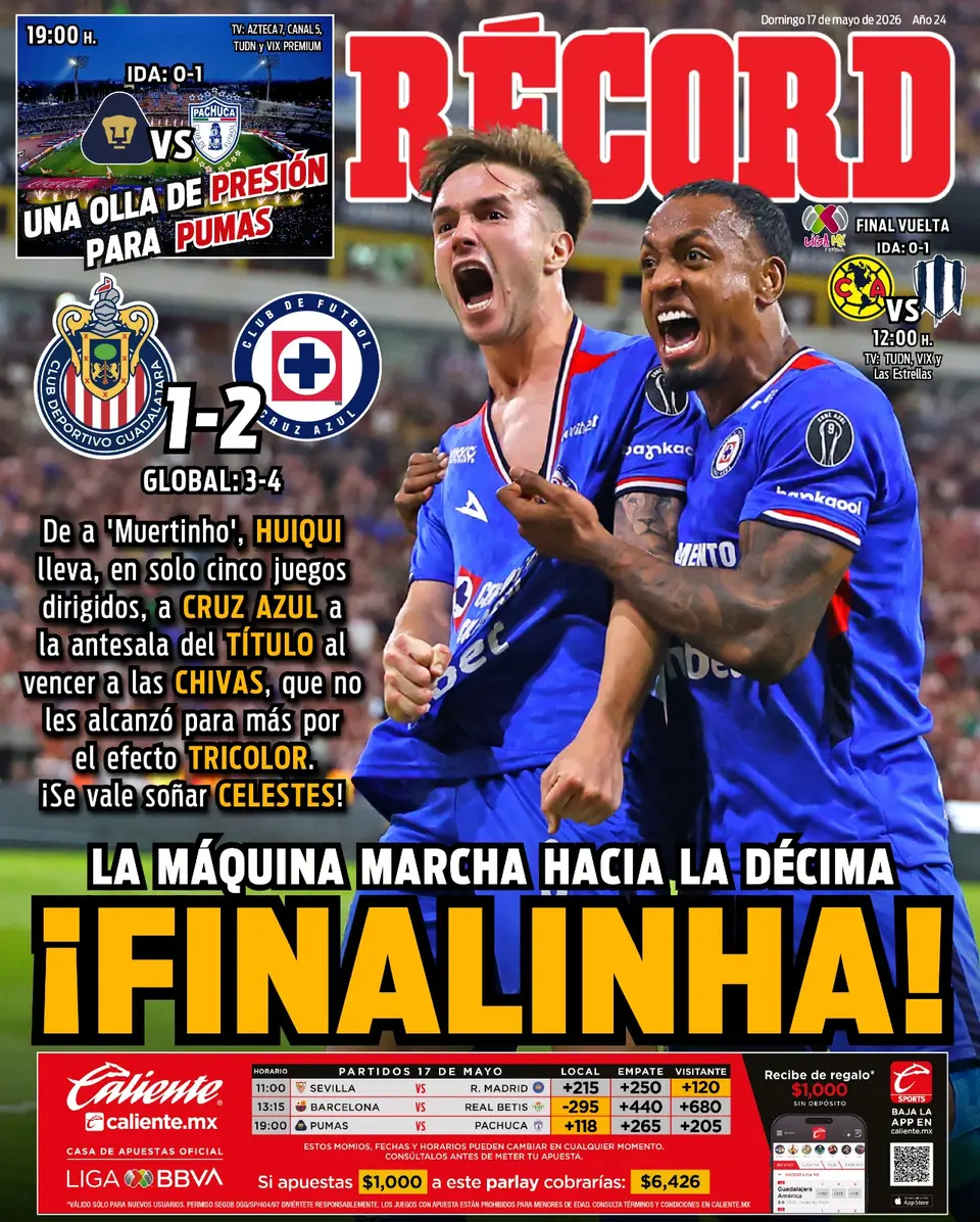 Portada RÉCORD 17 mayo 2026