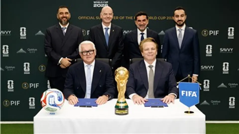 Gianni Infantino en un evento de la Copa del Mundo 2026 | AP