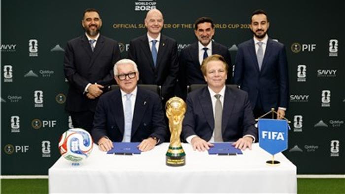 Gianni Infantino en un evento de la Copa del Mundo 2026 | AP
