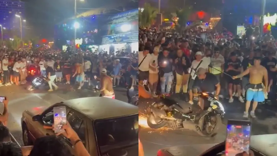 La Costera Miguel Alemán fue el escenario para que los motociclistas hicieran de las suyas