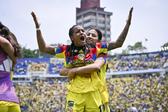 Jugadoras de América en celebración ante Rayadas en la Final del Clausura 2026 de la Liga MX Femenil | IMAGO 7