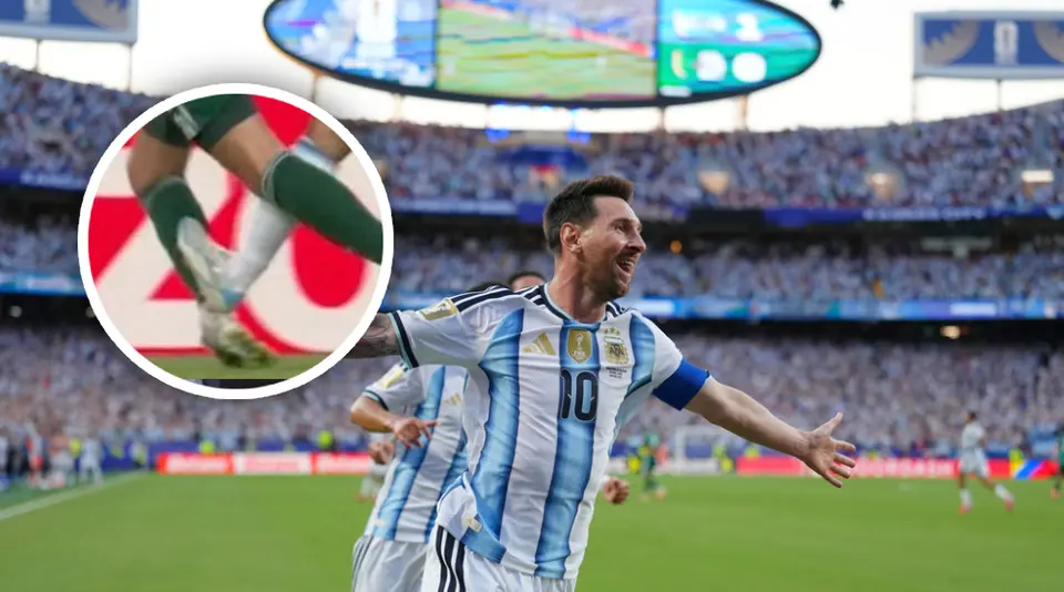 Lionel Messi celebra su primer gol ante Argelia | AP

Jugada polémica de Messi | CAPTURA DE PANTALLA
